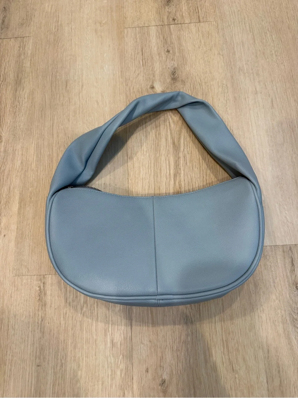 Campsite Minimalist Light Blue Shoulder Bag